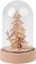 Božični okras MagicHome, drevo v kupoli, LED, topla bela, notranjost, 5,5x9 cm