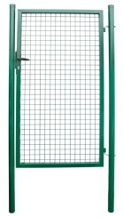 Tor Strend Pro METALTEC ECO, 1000/1600/50x50 mm, quadratischer Rahmen, grün, einflügelig, Garten, ZN+PVC, RAL6005
