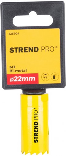 Rezač Strend Pro BHS44, 22 mm, M3 Bi-metal, metalna kruna, pila