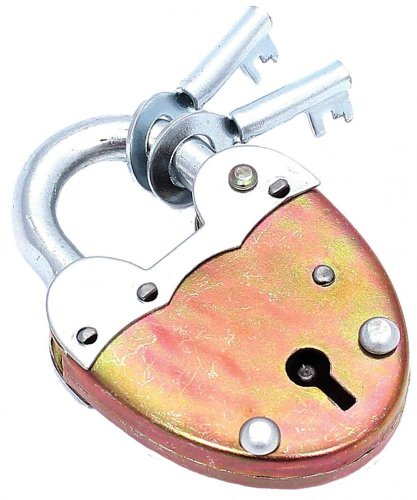 Ključavnica v obliki srca, višina 75 mm, širina 50 mm, debelina 10 mm, XL-TOOLS