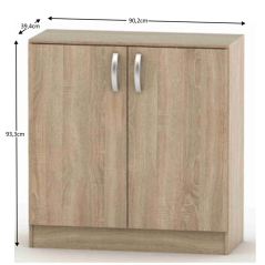 2-türige Kommode, Sonoma-Eiche, BETTY 2 BE02-008-00