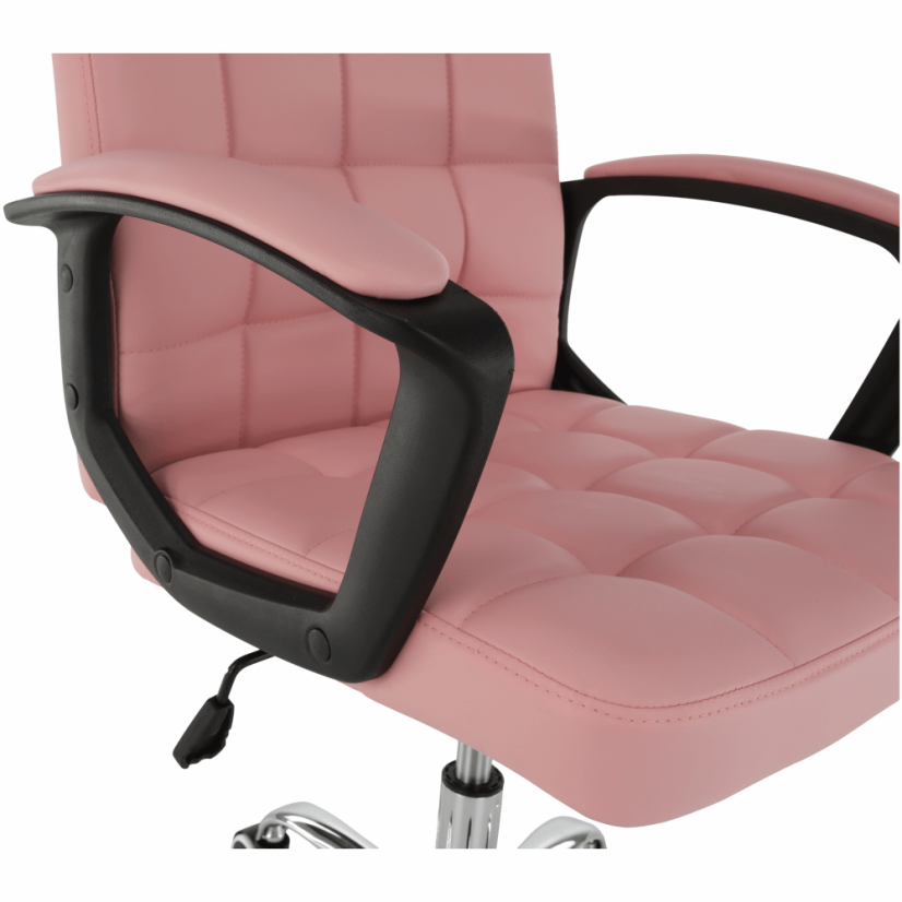 Bürostuhl, rosa Öko-Leder, RULIS (akce)