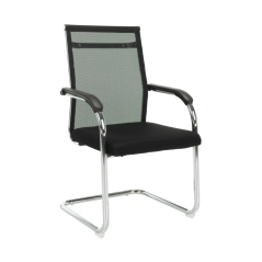 Besprechungsstuhl, schwarz/silber, ESIN