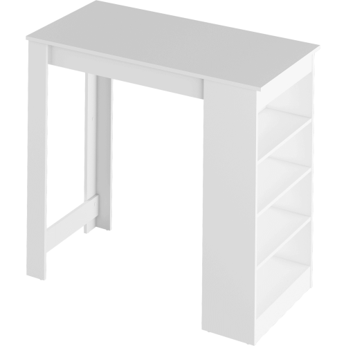 Barski stol, bijela, 117x57 cm, AUSTEN