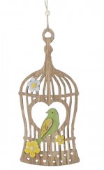 Viseći ukras za kavez s pticom 15x30 cm