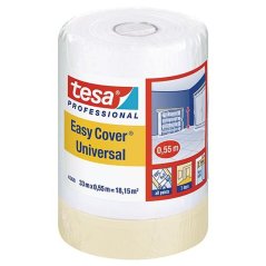 Folija tesa® Pro Easy Cover® Universal, sa trakom, 550 mm, L-33 m, prozirna