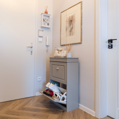 Cipőtartó, 2 soros, szürke, SEBER TYPE 1 (akció)