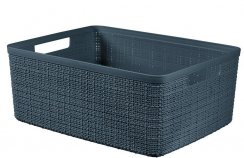 Basket Curver® JUTE M 12 lit., antracit, 36x28x15 cm