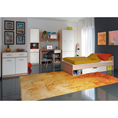 Hängeschrank 1D, Weiß/Sonoma-Eiche, TEYO