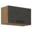 Oberschrank, Eiche Lancelot/Grau matt, VEGA 60 GU-36 1F