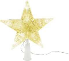 MagicHome Weihnachtsstern, 10x LED, Gold, 2xAA