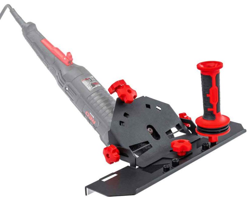 Priprava za kotni brusilnik 115 in 125 mm za rezanje materialov pod kotom 45°, POWERMAT