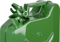 Kanister JerryCan LD10, 10 lit, kovový, na PHM, zelený