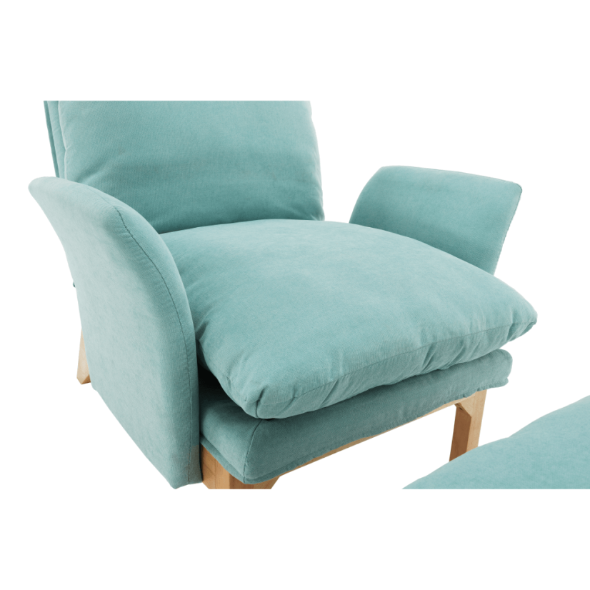 Sessel mit Untergestell, Mint/Natur, ZANDER