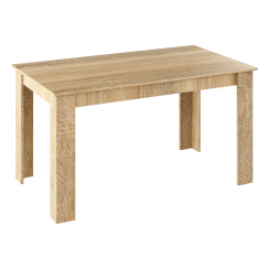 Blagovaonski stol, sonoma hrast, 140x80 cm, GENERAL NOVO