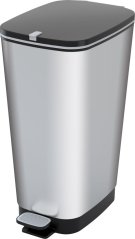 KIS Chic kukák acél L, 50L, 44,5x29x60,5 cm, szemétgyűjtő, szemétgyűjtéshez