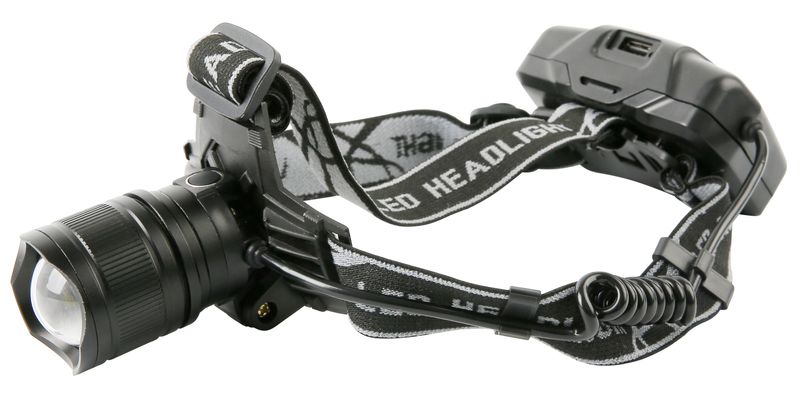 Čelovka Strend Pro Headlight H4019, XHP70 2000 lm, 3x2000 mAh, IP43, USB nabíjení, Zoom