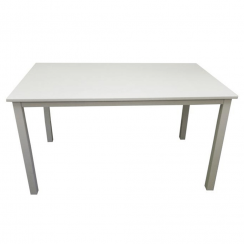 Jedilna miza, bela, 135x80 cm, ASTRO