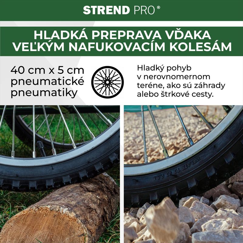 Wózek Victor, transportowy, koło dmuchane, max. 100 kg