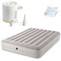 Dvojlôžkový nafukovací matrac 203x152x30 cm s elektrickou pumpou Posteľ INTEX 64179 (akce)
