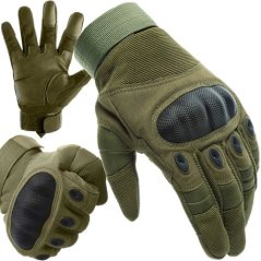 L-khakifarbene taktische Handschuhe Trizand 21771
