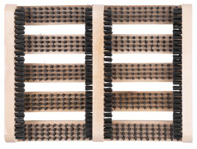Predpražnik GECO WMN.1, pred vrata, 36x26,5x5,5 cm, les, strgalo za čevlje