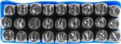 Štampiljke abeceda HR59106 06 mm, črka, 27 kos