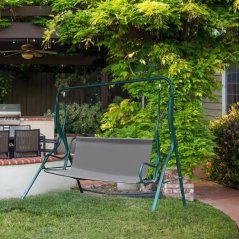 Záhradné hojdacie sedadlo 120 x 93 cm sivé MultiGarden