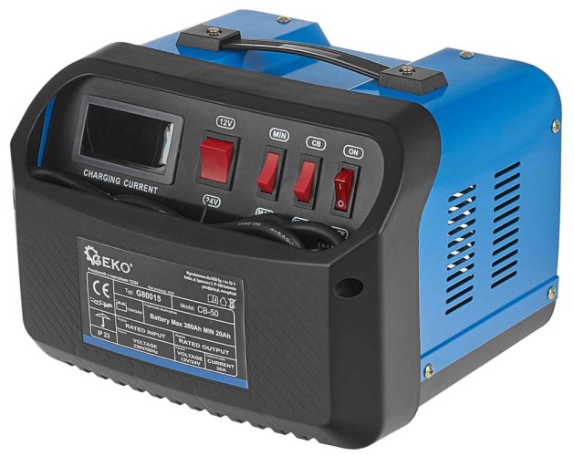 Nabíjačka so štartovaním 12/24V 20-380 Ah, GEKO