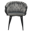 Krzesło do jadalni, ciemnoszary aksamit/czarny, BLER (akce)