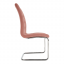 Jídelní židle, růžová Velvet látka/chrom, SALOMA NEW