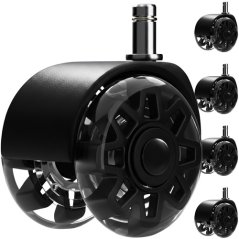 Roți pivotante pentru scaun negru 5pcs. Ruhhy26294