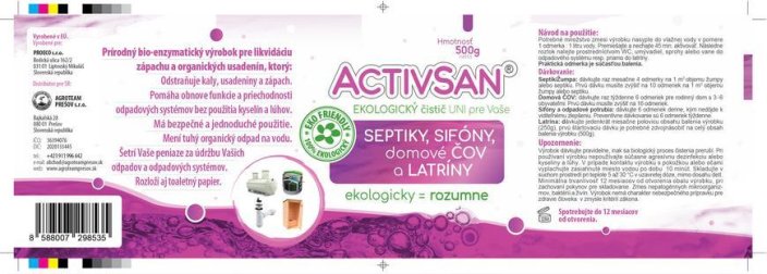 Aktivátor Activsan 4v1, do septiku, sifónu, ČOV a latríny, 500 g