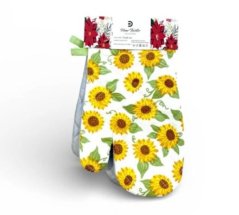 Chňapka/rukavica bal.2ks s teflónovou úpravou a s magnetom, dizajn SLNEČNICE