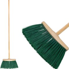 Miotła Geco U240, Sosna, 120 cm z rączką, 35 cm