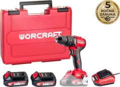 Skrutkovač Worcraft CHD-S20LiBCM ShareSYS, 20V, 60Nm, 2x Li-ion 2 Ah, 1x nabíjačka, bezuhlíkový, SET