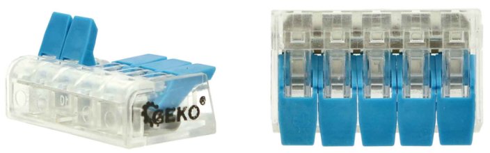 Set conectori electrici rapidi 60 piese, 0,2-4 mm2, GEKO