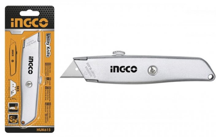Arbeitsmesser 19 mm ZINK mit austauschbarer Klinge INGCO KLC