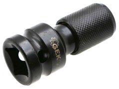 Adapter udarowy do klucza pneumatycznego, zaciskowy 1/2"; na 1/4"; HEX, GEKO