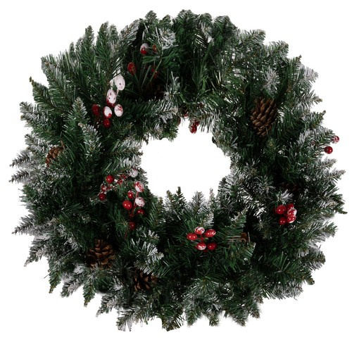Schneebedeckter Weihnachtskranz Ruhhy 22302