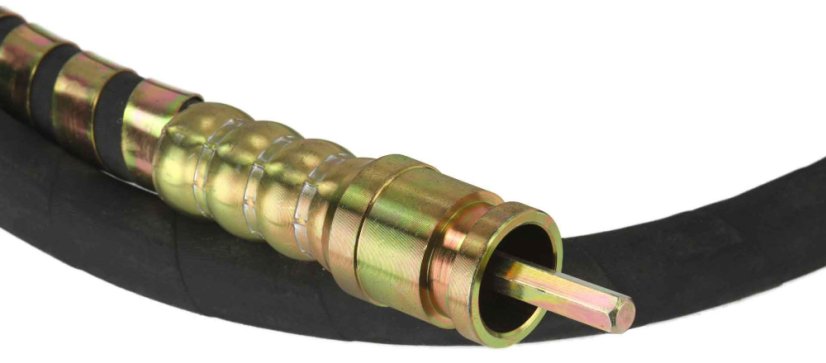Schlauch für Betonrüttler M79494, Länge 2 m, Durchmesser 38 mm, Schnellverschluss, MAR-POL