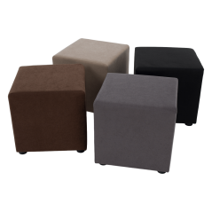 Hocker, Alova-Stoff, grau, REGOR