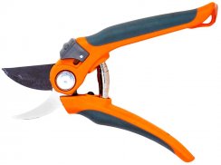 Nůžky zahradnické polokruhové 190 mm s pojistkou, černo-oranžové, RAMP