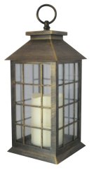 Laterne MagicHome LP2140, 14x14x30 cm, LED, 3xAAA, Kunststoff