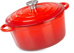 Lonec MagicHome Castora line, 24 cm, 4,0 l s pokrovom, emajlirano lito železo