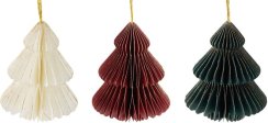 Dekorácia na stromček, stromček, 8 cm, mix farieb, Sellbox 12 ks