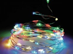 Weihnachtslicht 20 farbige LEDs, mit Timer, Taschenlampen, für den Innenbereich