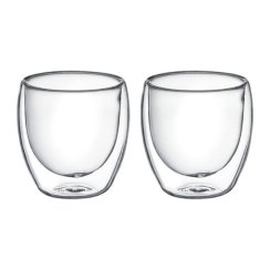 Pohár sklo dvojstenny MIA 250ml , sada 2ks