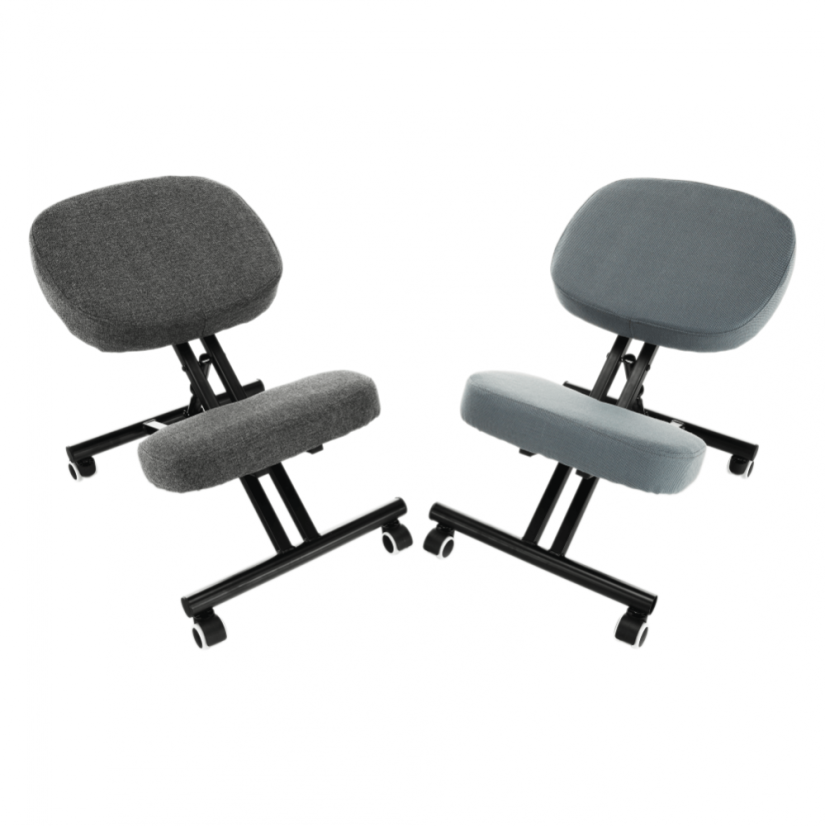 Ergonomska stolica za klečanje, svijetlo siva/crna, KILIAN