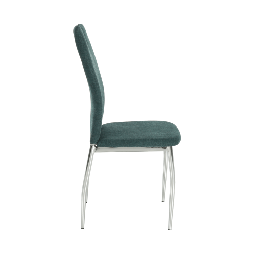 Krzesło do jadalni, jasnoniebieska tkanina/chrom, OLIVA NEW